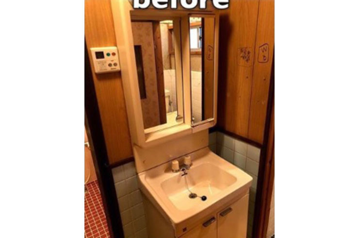 洗面化粧台ワイド500